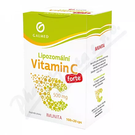 Vitamín C lipozomál.forte 500mg cps.100+20 Galmed