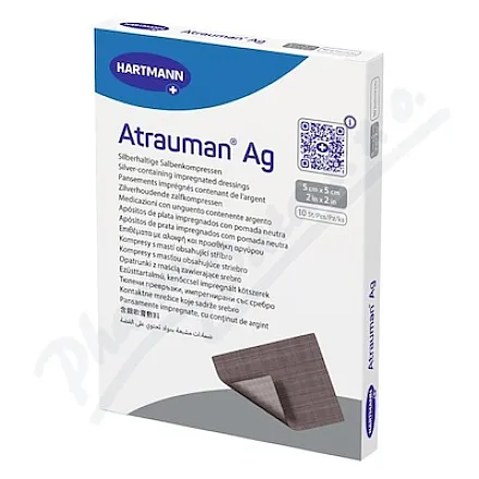 Hartmann Atrauman Ag, sterylne, 5 x 5 cm, 10 sztuk