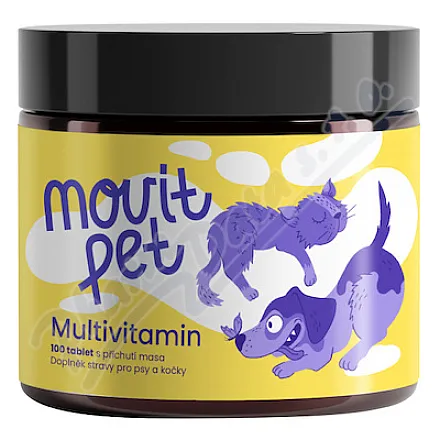 MOVit PET Multiwitamina o smaku mięsnym, 100 tabletek