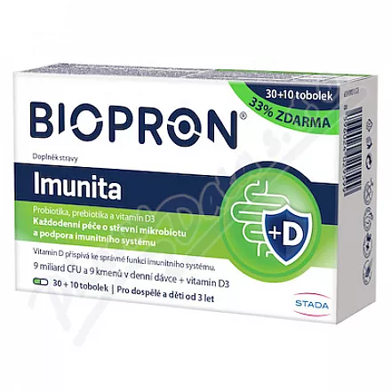 Biopron Odporność probiotyki witamina D tob.30 10