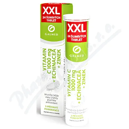 Witamina C 1000mg echin.zinek eff.tbl.24 XXL Galmed