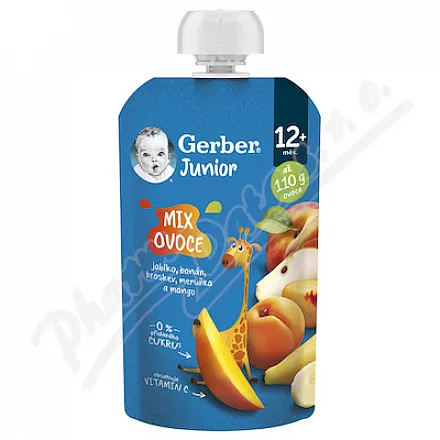 Gerber Junior Mix ovoce kapsička 110g 12m+