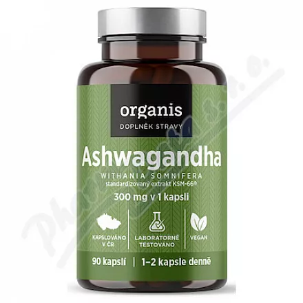 Organis Ashwagandha 300mg cps.90
