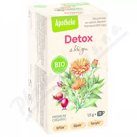 Apotheke BIO Detox z herbatą brzozową 20x1,5g
