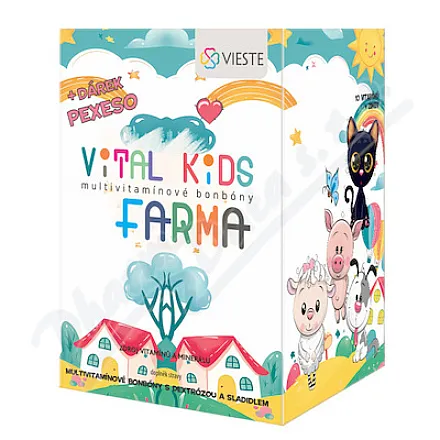 Vieste Vital Kids FARMA Wielowitaminowe cukierki 12x12 + gra w pamięć