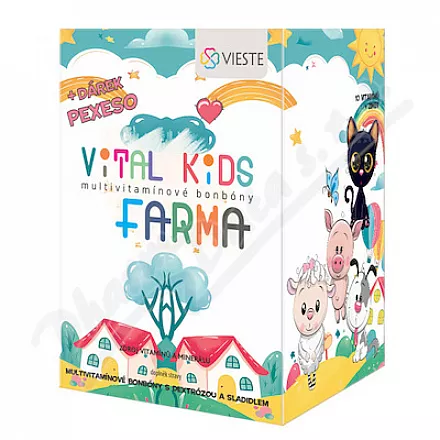 Vieste Vital Kids FARMA Multiv.bonbon.12x12+pexeso