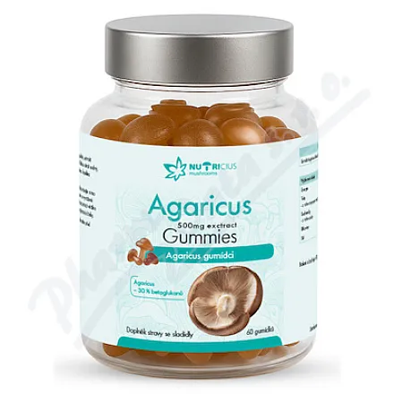 Agaricus 500 mg – żelki, 60 sztuk