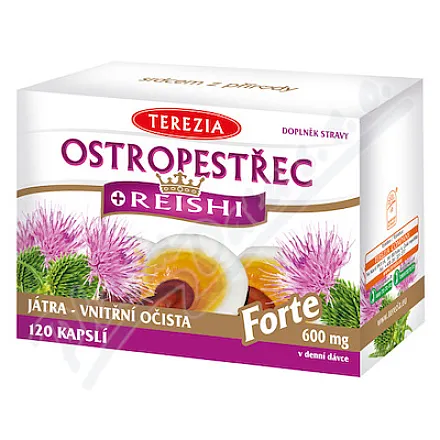 TEREZIA Ostropestřec+Reishi Forte, 120 kapsułek