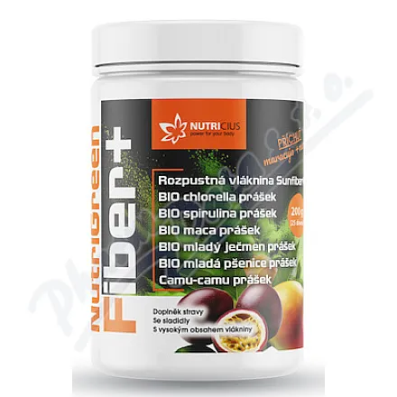 NutriGreen Fiber+ marakuja-mango 200 g
