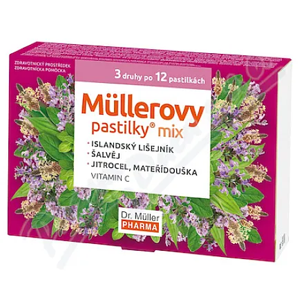 Müllerovy pastilky mix 3x12ks ZP