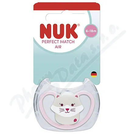 Smoczek NUK Perfect Match AIR 6–18 miesięcy, 1 szt., różne kolory