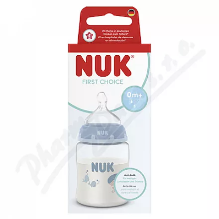 NUK First Choice láhev 150ml 0+m mix barev