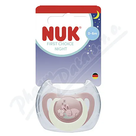 Smoczek NUK First Choice Night 0–6 m, 1 szt., różne kolory