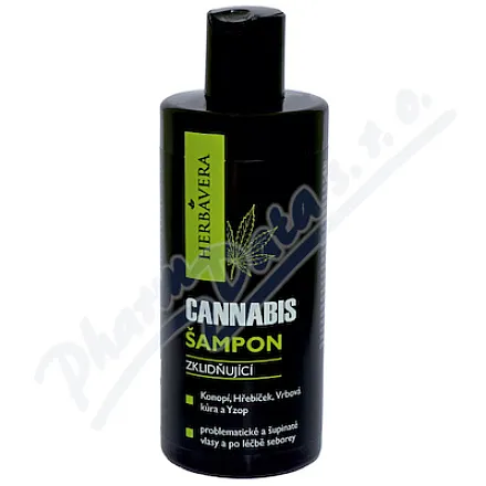 Szampon Cannabis o działaniu łagodzącym HERBAVERA 300 ml