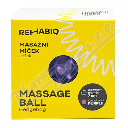 Rehabiq masážní míček ježek fialový 7cm
