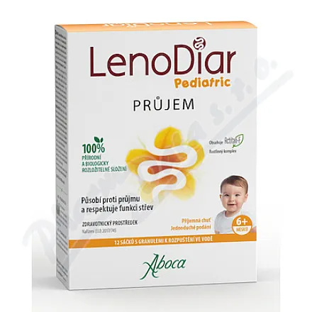 Aboca LenoDiar Pediatric na biegunkę 12 x 2 g