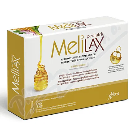 Aboca MeliLax Pediatric – mikroklistyr z promelem, 6 x 5 g