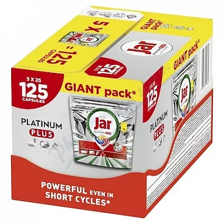 Jar Platinum Plus kapsle do myčky 5x25ks