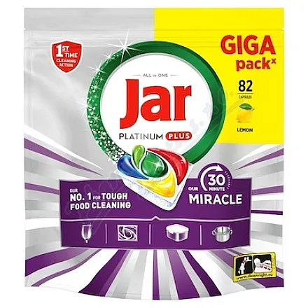 Jar Platinum Plus Lemon kapsle do myčky 82ks