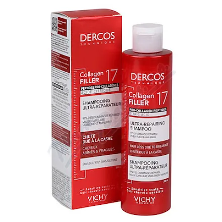 VICHY DERCOS Collagen filler 17 szampon 200 ml