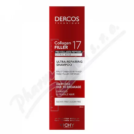 VICHY DERCOS Collagen filler 17 šampon 200ml