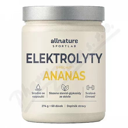 Allnature Sportlab Elektrolyty ananas 274g