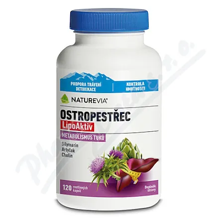 NatureVia Ostropestřec LipoAktiv cps.120