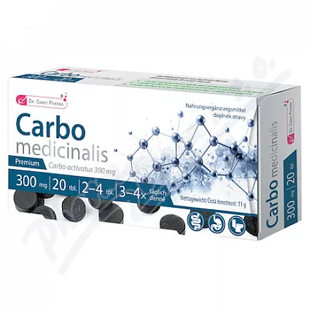 Dr.Candy Pharma Carbo medicinalis tbl.20x300mg