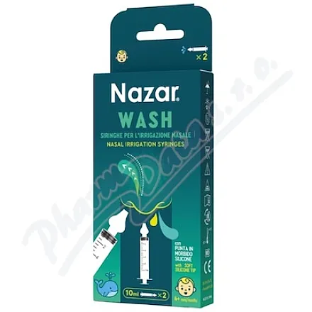 NAZAR Wash Stříkačky na výplach nosu 10ml 2ks