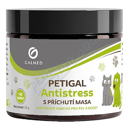 PETIGAL Antistress o smaku mięsnym, 100 tabletek