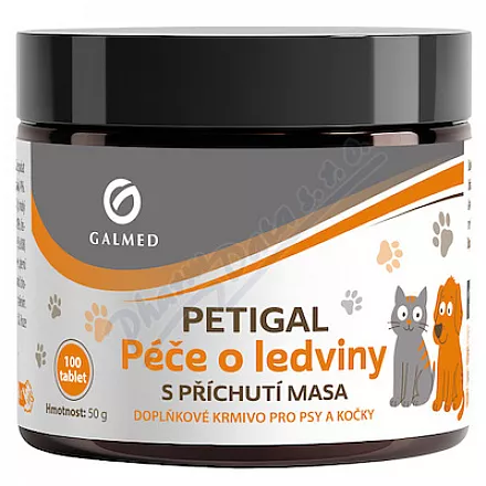 PETIGAL – preparat wspomagający pracę nerek o smaku mięsnym, 100 tabletek