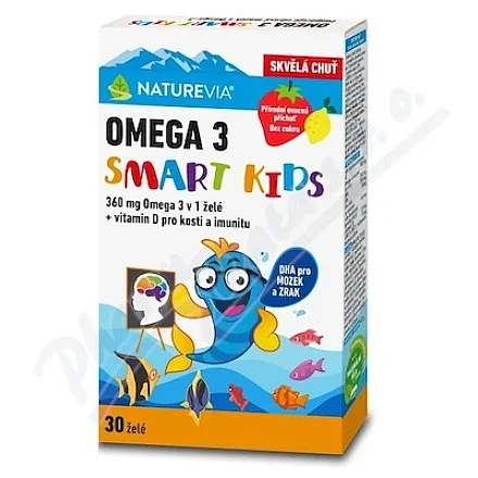 Naturevia Omega 3 Smart Kids 30 żelków