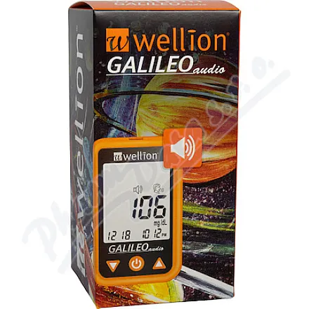 Wellion GALILEO audio glukometr oranžový