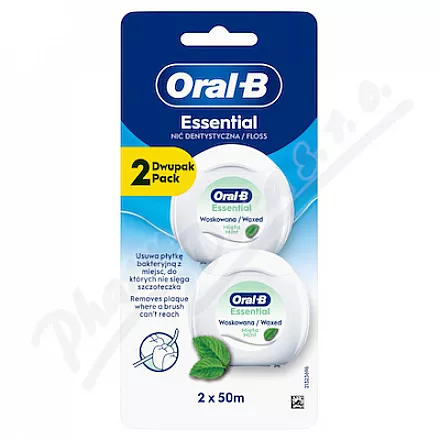 Oral-B Essential dentální nit Mint 2x50m