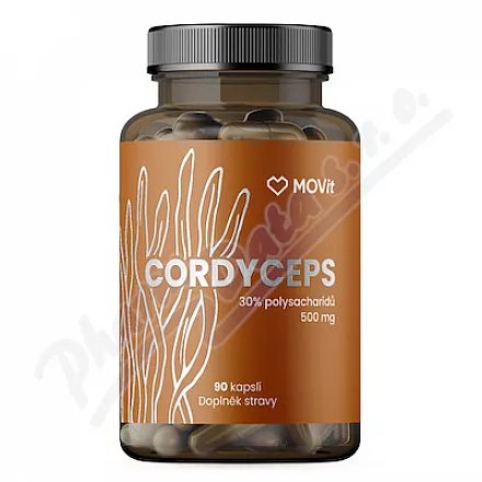 MOVit Cordyceps 30% polysacharidů 500mg cps.90