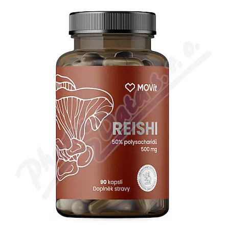 MOVit Reishi 50% polysacharidů 500mg cps.90