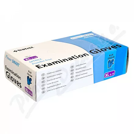 FLOWER SMART rukavice nitril.nepudr.modré XL 100ks