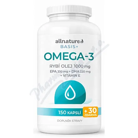 Allnature Basis+ Omega-3 cps.150+30