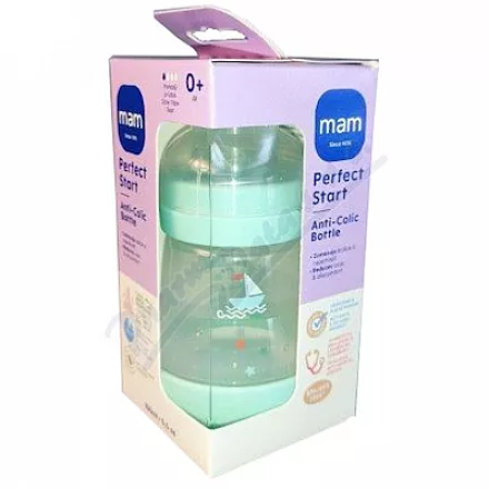 MAM Lahev Perfect Start Anti-Colic 0+ máta 160ml