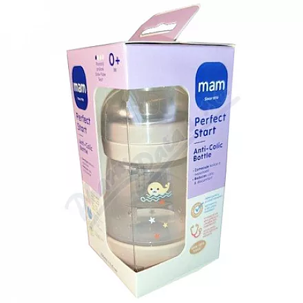 MAM Lahev PerfectStart Anti-Colic 0+ béžová 160ml