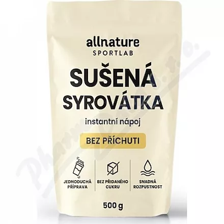 Allnature Sušená syrovátka bez příchuti 500g