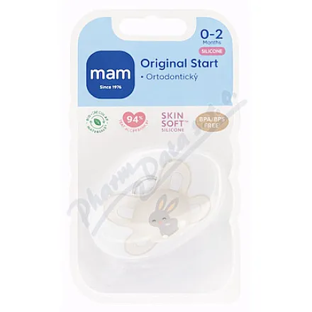 Smoczek MAM Original Start 0–2 m, beżowy, 1 szt.