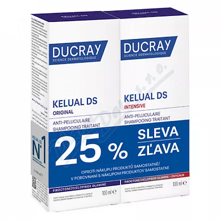 DUCRAY Kelual DS Intens.100ml+DS Origin.šamp.100ml - vlasová péče,péče o vlasy,