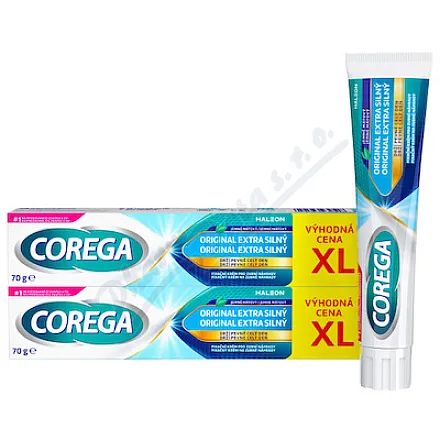 Corega Original Extra silný fixační krém XL 2x70g
