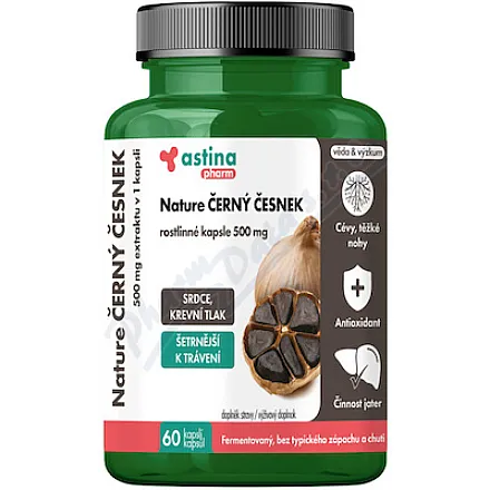 Astina Nature CZARNY CZOSNEK 500 mg, 60 kapsułek