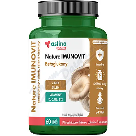 Astina Nature IMUNOVIT Beta-glukany, 60 kapsułek