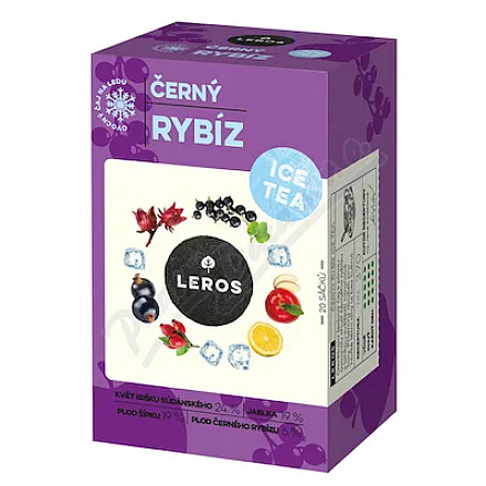 LEROS Ice Tea – czarna porzeczka, 20 x 2 g