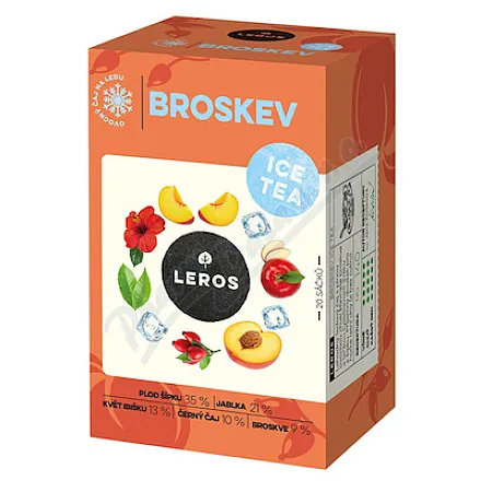 LEROS Ice Tea o smaku brzoskwiniowym 20 x 2,2 g