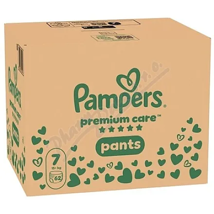 Pampers Premium Care Pants 7, pieluchy-spodnie 15+ kg, 62 szt.