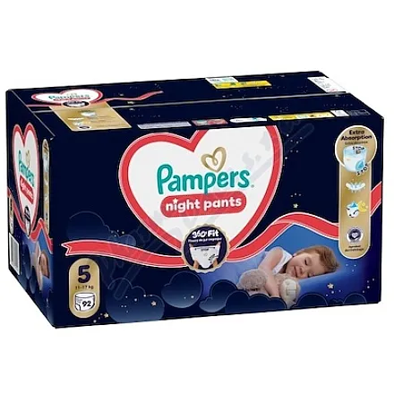 Pampers Night Pants 360°Fit 5 pl.kalh.11-17kg 92ks